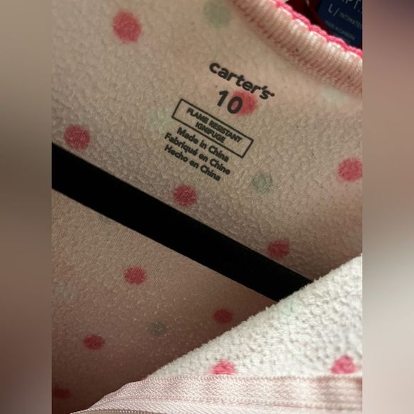 Big Girls Size 10 Pink Full-Zip‎ Carter's footsie pajamas - Picture 11 of 11